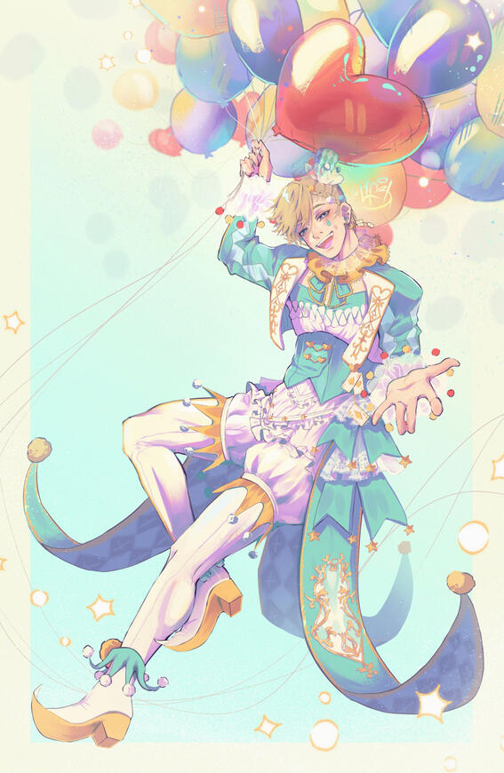 Loen Clown commission piece.