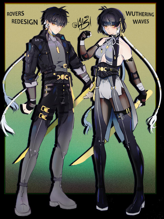 Wuwa rovers redesign. Rough color sketch